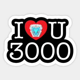 I Love U 3000 - inverted Sticker